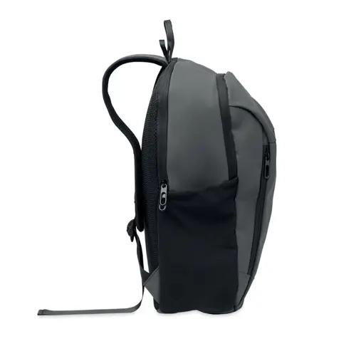 Zaino porta pc da 15" in PU morbido e RPET con schienale imbottitto e cerniera nascosta