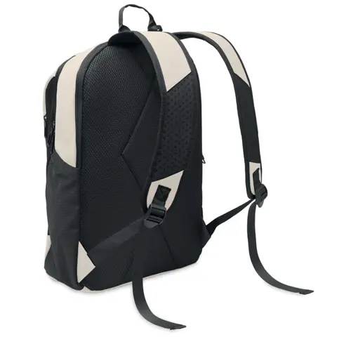 Zaino porta pc da 15" in PU morbido e RPET con schienale imbottitto e cerniera nascosta
