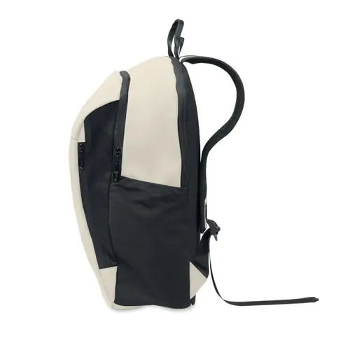 Zaino porta pc da 15" in PU morbido e RPET con schienale imbottitto e cerniera nascosta