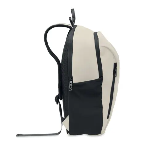 Zaino porta pc da 15" in PU morbido e RPET con schienale imbottitto e cerniera nascosta