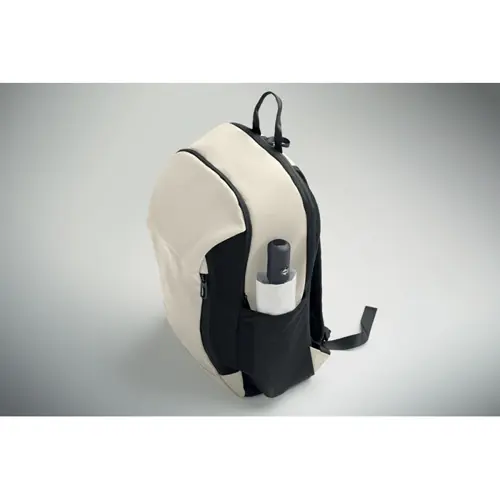 Zaino porta pc da 15" in PU morbido e RPET con schienale imbottitto e cerniera nascosta