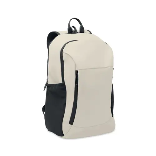 Zaino porta pc da 15" in PU morbido e RPET con schienale imbottitto e cerniera nascosta