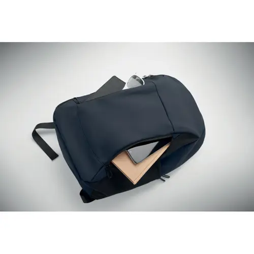 Zaino porta pc da 15" in PU morbido e RPET con schienale imbottitto e cerniera nascosta