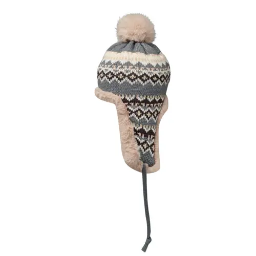 Cappello lavorato a maglia con copriorecchie