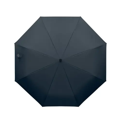 Ombrello antivento automatico in apertura e chiusura in RPET 190T struttura fibra di vetro manico con moschettone da 21"