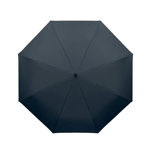 Ombrello antivento automatico in apertura e chiusura in RPET 190T struttura fibra di vetro manico con moschettone da 21"