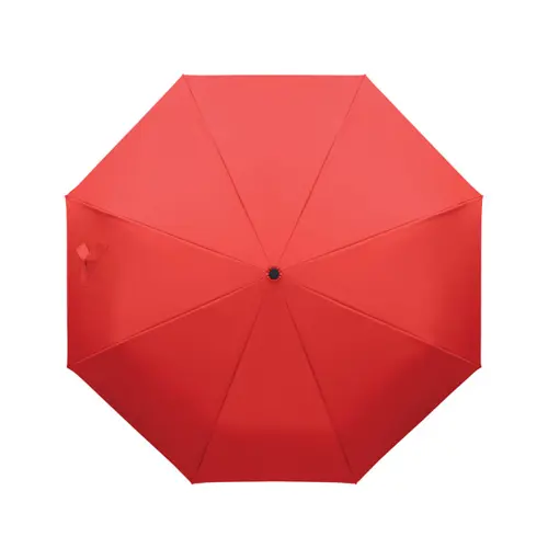 Ombrello antivento automatico in apertura e chiusura in RPET 190T struttura fibra di vetro manico con moschettone da 21"