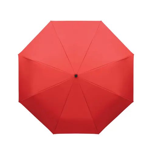 Ombrello antivento automatico in apertura e chiusura in RPET 190T struttura fibra di vetro manico con moschettone da 21"