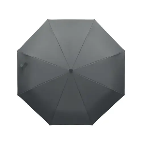 Ombrello antivento automatico in apertura e chiusura in RPET 190T struttura fibra di vetro manico con moschettone da 21"