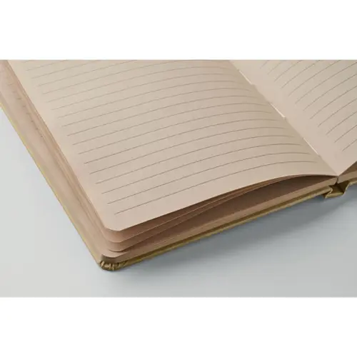 Block notes A5 con copertina rigida e 160 pagine a righe in PLA