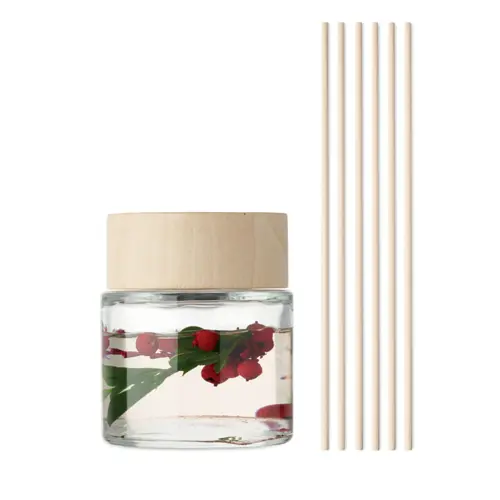 Diffusore alla vaniglia in vetro e bamboo da 100ml