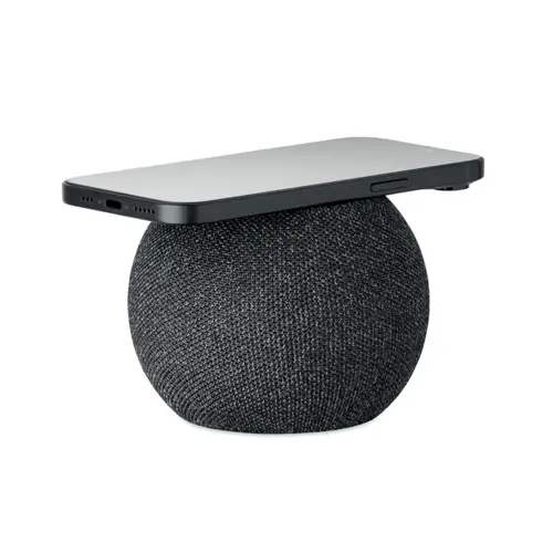 Speaker e caricatore wireless di design dai 15W in RPET e bambù