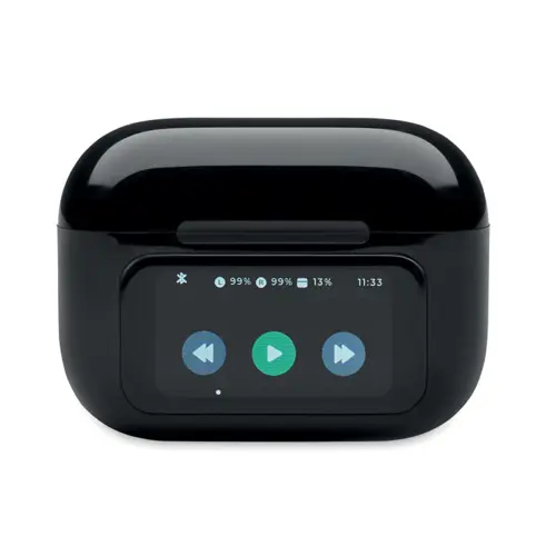 Auricolari TWS in ABS con display touch screen