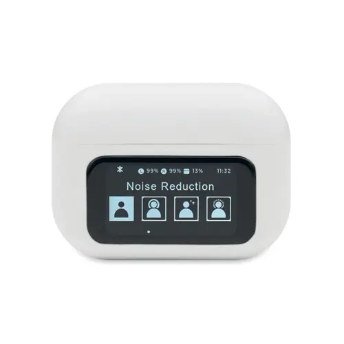 Auricolari TWS in ABS con display touch screen