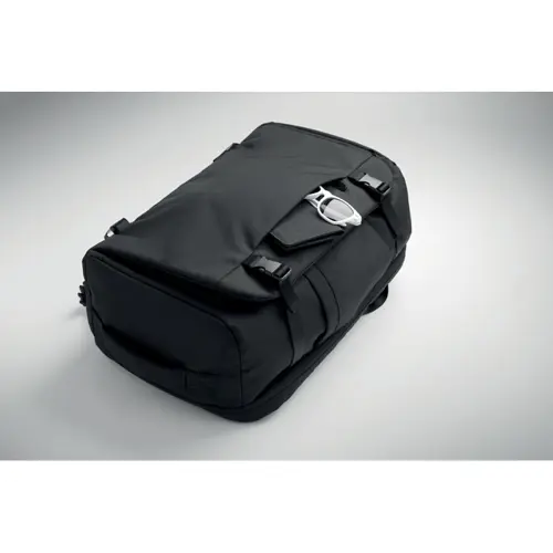 Zaino borsa da viaggio in RPET con spazio imbottito per laptop 17 pollici 34x23x52cm