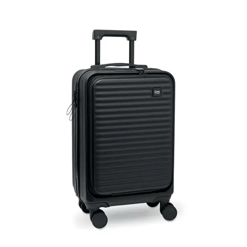 Trolley rigido in ABS con scomparto imbottito per laptop e lucchetto 335x235x565mm