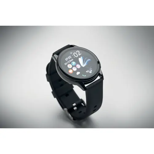 Smart watch impermeabile in lega di zinco con cinturino in silicone