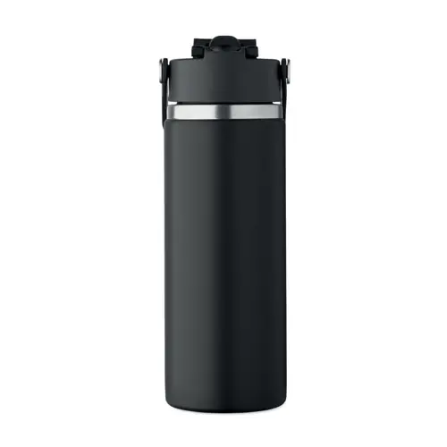 Borraccia doppio strato in acciao inox riciclato con cannuccia 500ml