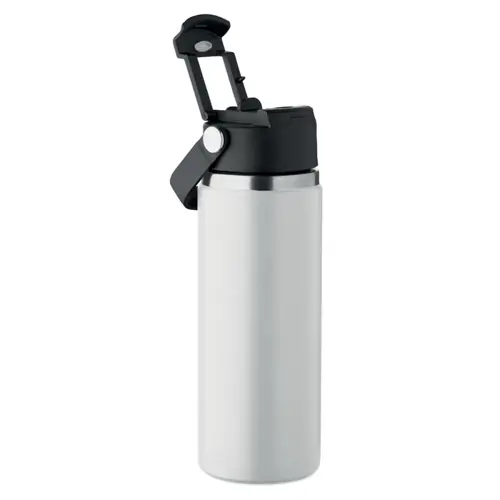 Borraccia doppio strato in acciao inox riciclato con cannuccia 500ml