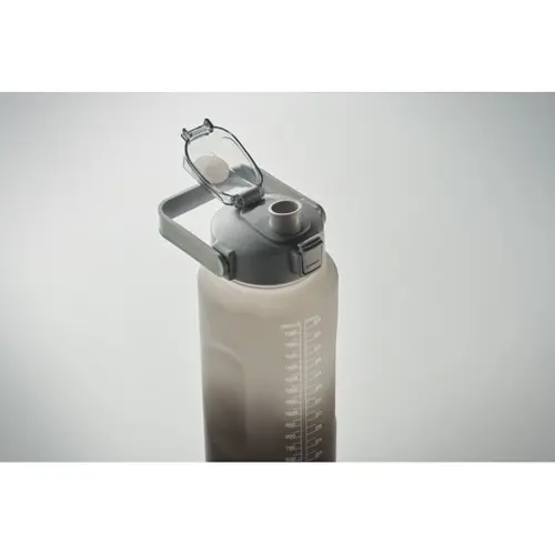 Borraccia motivazionale in RPET con coperchio flip-top e cannuccia da 2000ml