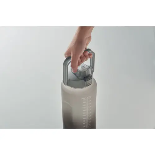 Borraccia motivazionale in RPET con coperchio flip-top e cannuccia da 2000ml