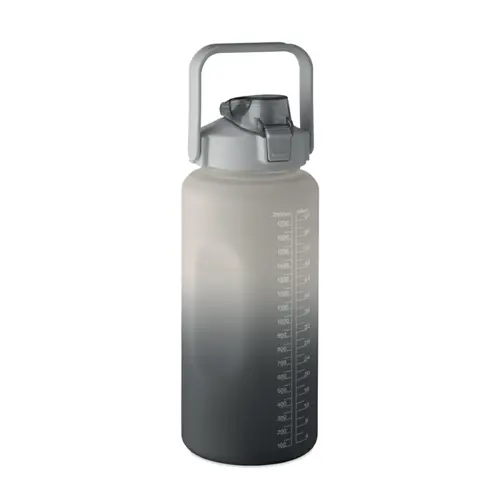 Borraccia motivazionale in RPET con coperchio flip-top e cannuccia da 2000ml