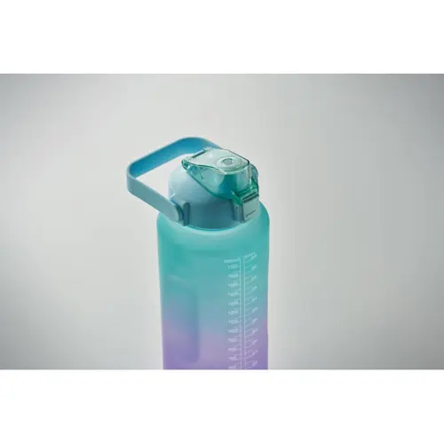 Borraccia motivazionale in RPET con coperchio flip-top e cannuccia da 2000ml