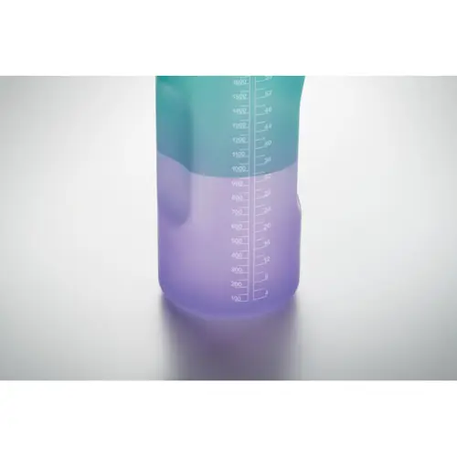 Borraccia motivazionale in RPET con coperchio flip-top e cannuccia da 2000ml
