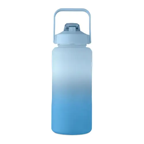 Borraccia motivazionale in RPET con coperchio flip-top e cannuccia da 2000ml