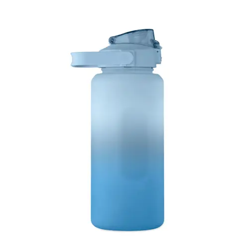 Borraccia motivazionale in RPET con coperchio flip-top e cannuccia da 2000ml