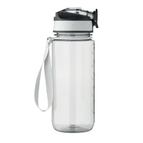 Borraccia sportiva motivazionale in RPET con cannuccia integrata da 700ml