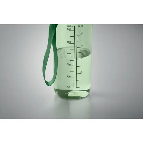 Borraccia sportiva motivazionale in RPET con cannuccia integrata da 700ml