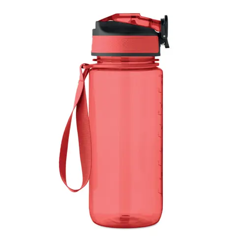 Borraccia sportiva motivazionale in RPET con cannuccia integrata da 700ml