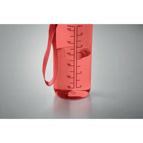 Borraccia sportiva motivazionale in RPET con cannuccia integrata da 700ml