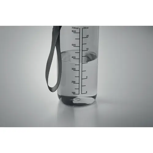 Borraccia sportiva motivazionale in RPET con cannuccia integrata da 700ml
