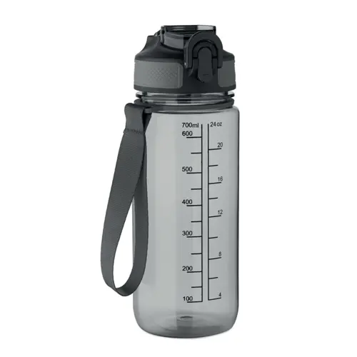 Borraccia sportiva motivazionale in RPET con cannuccia integrata da 700ml