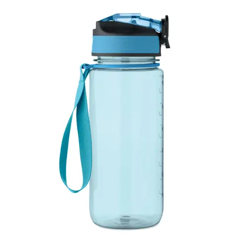 Borraccia sportiva motivazionale in RPET con cannuccia integrata da 700ml