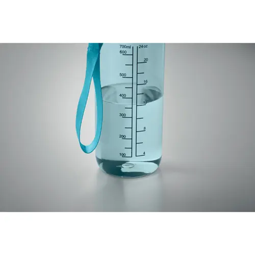 Borraccia sportiva motivazionale in RPET con cannuccia integrata da 700ml