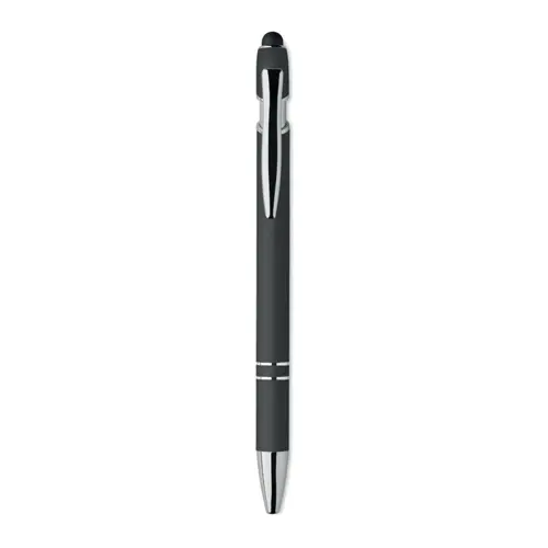 Penna a sfera touch in alluminio riciclato refill blu