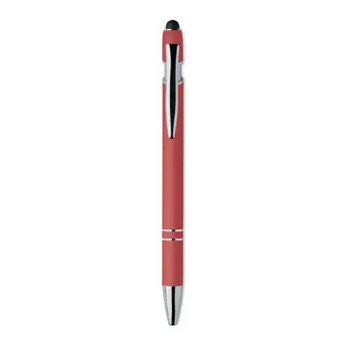 Penna a sfera touch in alluminio riciclato refill blu