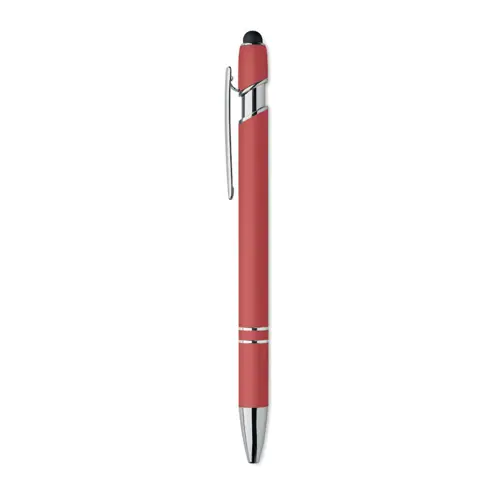Penna a sfera touch in alluminio riciclato refill blu