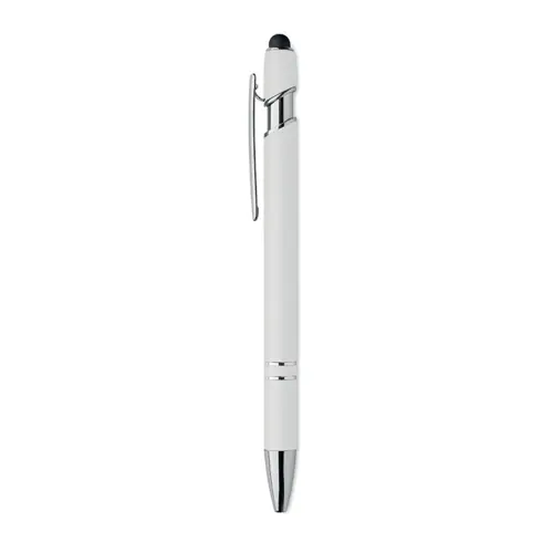 Penna a sfera touch in alluminio riciclato refill blu
