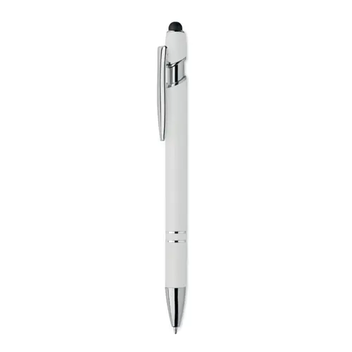 Penna a sfera touch in alluminio riciclato refill blu