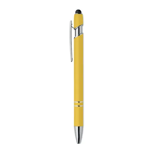 Penna a sfera touch in alluminio riciclato refill blu