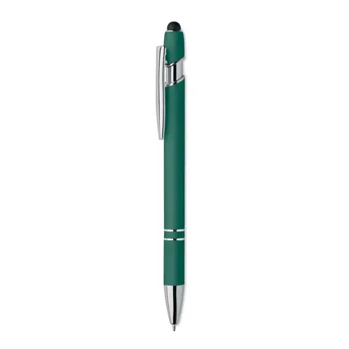 Penna a sfera touch in alluminio riciclato refill blu