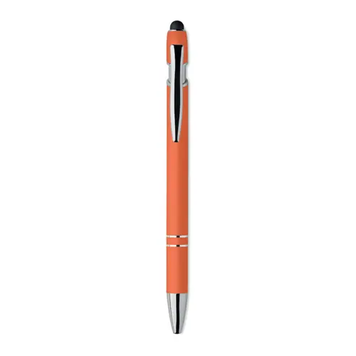 Penna a sfera touch in alluminio riciclato refill blu