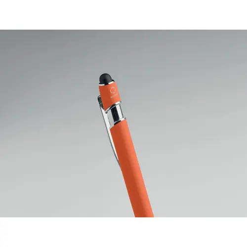 Penna a sfera touch in alluminio riciclato refill blu