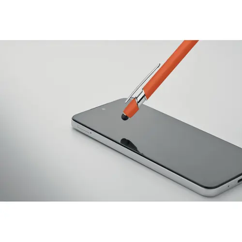 Penna a sfera touch in alluminio riciclato refill blu