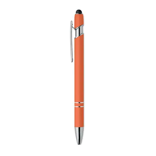 Penna a sfera touch in alluminio riciclato refill blu