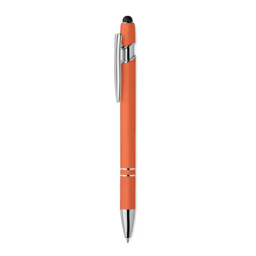 Penna a sfera touch in alluminio riciclato refill blu